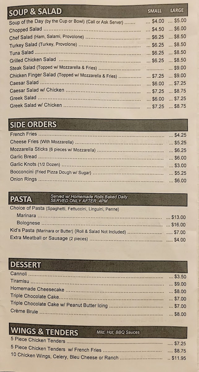 Piazza Sorrento Menu - Image 4
